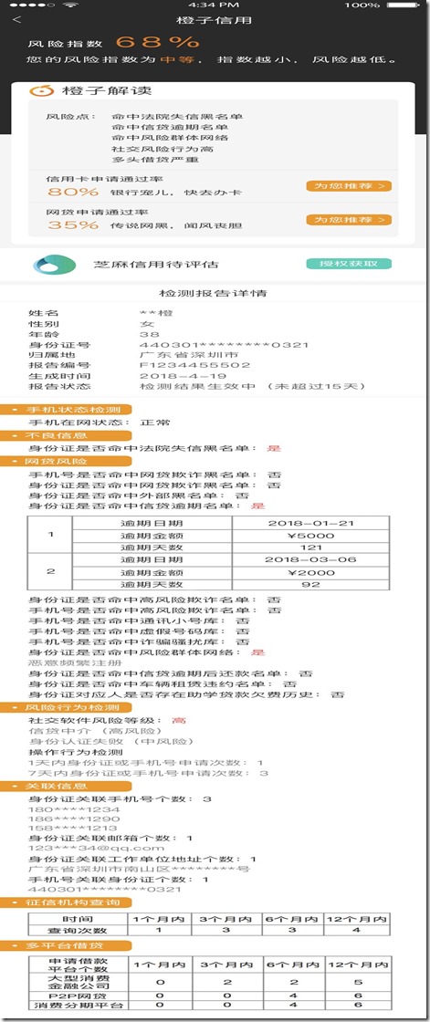 客户案例 橙子信用 解读