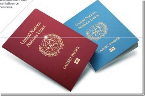 聯合國紅色和藍色護照