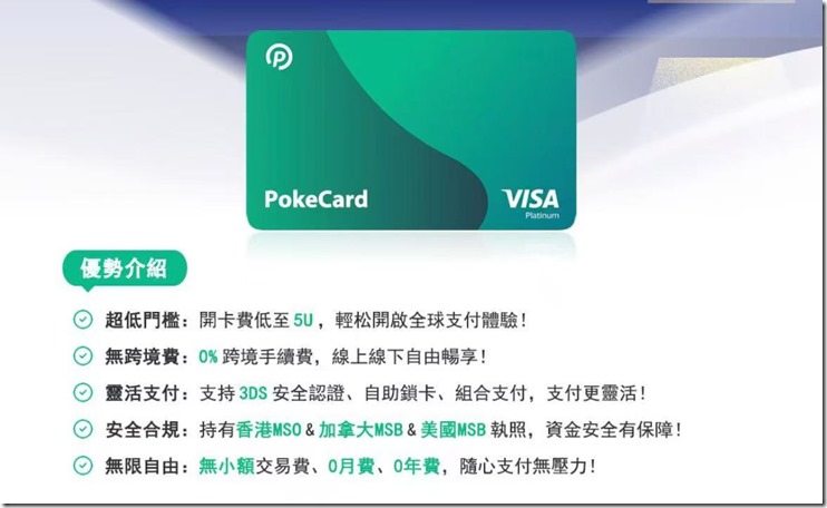 虚拟卡的资费说明5u